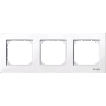 MTN515325 - M-PLAN frame, 3-gang, active white, glossy, Schneider Electric