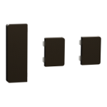 MTN6193-6052 - Set de 3 clapete - 1x1/2+2x1/4 pentru Push buton KNX Dynamic Labelling System Design, moca metalic, MTN6193-6052, Schneider Electric