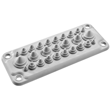 NSYAECPFLT25 - Spacial - Cable entry membrane type FL21 with 27 entrances IP66, Schneider Electric