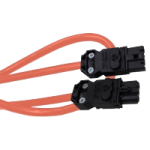 NSYLAM1MN - Orange Interconnection cable 1,5m long for IEC Multi-fixing LED lamps, NSYLAM1MN, Schneider Electric