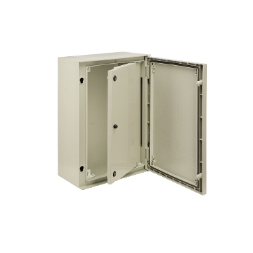 NSYPAP64G - reversible internal door polyester 2 locks grid pattern forPLM64, Schneider Electric