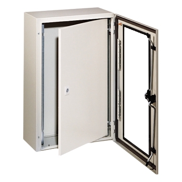 NSYPIN126 - Internal door for Spacial WM encl.H1200xW600 steel, RAL7035.Adjustable in depth, Schneider Electric