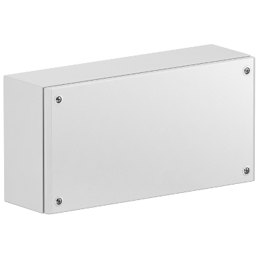 NSYSBM202012 - Metal industrial box plain door H200xW200xD120 IP66 IK10 RAL 7035, Schneider Electric