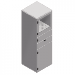 NSYSF16680PC - Spacial SF PC rack enclosure - assembled - 1600x600x800 mm, NSYSF16680PC, Schneider Electric