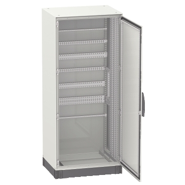 NSYSM14840P - Spacial SM compact enclosure with mounting plate - 1400x800x400 mm, Schneider Electric