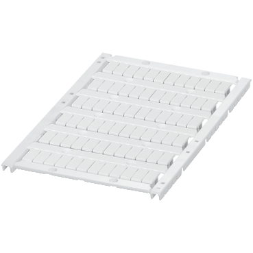 NSYTRABPV5 - Marking card with 6 strips, 5mm, Unprinted, 72 characters, white, Schneider Electric (multiplu comanda: 10 buc)