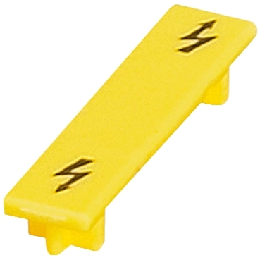 NSYTRACS10 - NSYTR Warning label for screw terminal blocks - 10mm? - yellow, Schneider Electric (multiplu comanda: 10 buc)