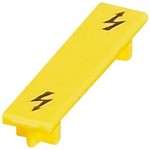 NSYTRACS4 - NSYTR Warning label for screw terminal blocks - 4mmp - yellow, Schneider Electric