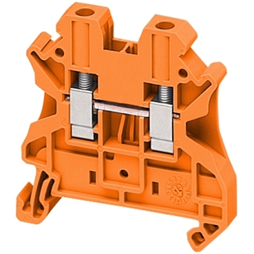 NSYTRV42AR - Linergy passthrough terminal block - 4mm? 32A single-level 1x1 screw - orange, Schneider Electric (multiplu comanda: 50 buc)