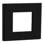 NU600272 - Cover frame, New Unica Deco, 1 gang, black, NU600272, Schneider Electric