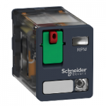 RPM22E7 - Releu de Interfata, Zelio Rpm, 2 C/O, 48 V C.A., 15 A, cu Led, RPM22E7, Schneider Electric