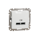 SDD111401 - Sedna Design, Priza incarcare USB A+A 2.1A alb, SDD111401, Schneider Electric
