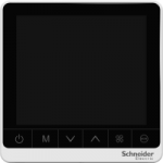 TC907-3A2P-24 - Termostat, Fcu-P, Touchscreen, 2P,24V,Alb, TC907-3A2P-24, Schneider Electric