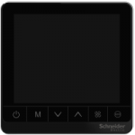 TC907-4FMSAB - Termostat, Fcu, Touchscreen, Modbus,4P,ECM,240V,negru, TC907-4FMSAB, Schneider Electric