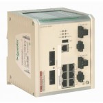 TCSESM063F2CU1 - Ethernet TCP/IP extended managed switch - ConneXium ï¿½ 6 TX/2FX - multimode, Schneider Electric
