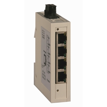 TCSESU043F1N0 - Ethernet TCP/IP switch - ConneXium - 4 ports for copper + 1 for fiber optic, Schneider Electric