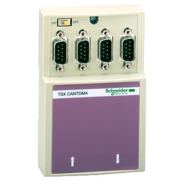 TSXCANTDM4 - caseta de derivatie CANopen - 1 cutie de borne cu suruburi si 4 SUB-D9, Schneider Electric