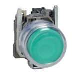XB4BP383BG5EX - Buton Verde Iluminat, Ã˜ 22, 24, 120 V, Atex, XB4BP383BG5EX, Schneider Electric