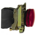 Indicator cu LED integrat, 48 - 120V, Culoare Rosie, XB4BVG4, Schneider Electric