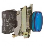Indicator cu LED integrat, 240V, Culoare Albastra, XB4BVM6, Schneider Electric