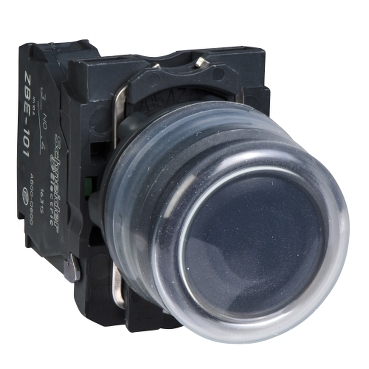 XB5AP21 - buton cap aparent negru diametru 22 cu revenire - 1ND - nemarcat, Schneider Electric