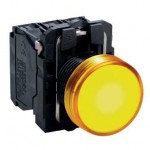 Indicator luminos cu LED integrat, 24V, Culoare Portocalie, XB5AVB5, Schneider Electric (multiplu comanda: 5 buc)