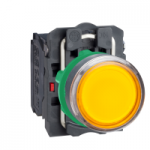 XB5AW35G5 - Buton Luminos Incastrat Portocaliu Ã˜22 cu Revenire 1Nd+1Ni 110, 120V, XB5AW35G5, Schneider Electric
