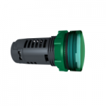 XB5EVG3 - Lampa pilot monolit verde obiectiv plan Ã˜22 cu LED 110, 120V integral, XB5EVG3, Schneider Electric