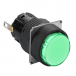 XB6EAV3BP - Lampa pilot rotunda Ã˜16, IP65, verde, LED 24VDC integr. polariz, conector, XB6EAV3BP, Schneider Electric
