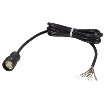 XCCPM23121L5 - conector mama M23 precablat - pentru codificator incremental - cablu 5 m, Schneider Electric