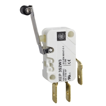 XEP3S1W3B529 - limitator miniatural - maneta cu rola - etichete clema cablu 6,35 mm, Schneider Electric (multiplu comanda: 10 buc)