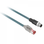 XGSZ12E4503 - OsiSense XG cablu M12 D codat la RJ45 - Ethernet - 3m, XGSZ12E4503, Schneider Electric