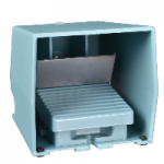 XPEM529 - Intreruptor Pedala Simplu - Ip66 - Cu Capac - Metalic - Albastru - 2Ni + 2Nd, XPEM529, Schneider Electric