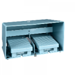 XPEM6210D - Comutator-pedala dublu - IP66 - cu capac - metal - albastru - 2 NO + 3 NC, XPEM6210D, Schneider Electric
