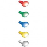 Set de pini indicatori colorati, 6 culori, XVB, XVBC22, Schneider Electric