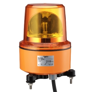 XVR13M05L - diametru  130 mm pre-wired rotating mirror w/o buzzer - orange - 230 V, Schneider Electric