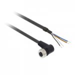XZCP1241L20 - Pre wired connectors XZ, elbowed female, M12, 4 pins, cable PUR 20 m, XZCP1241L20, Schneider Electric
