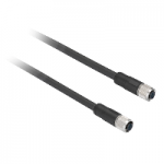 XZCPV11V12L5 - Pre wired connectors XZ, straight female, M12, 5 pins, cable PVC 5 m, XZCPV11V12L5, Schneider Electric