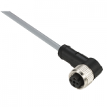 XZCPV1241L5 - Pre wired connectors XZ, elbowed female, M12, 4 pins, cable PVC 5 m, XZCPV1241L5, Schneider Electric