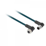 XZCR1512041C1 - Cablu De Sunt - Tata M12, 4 Pini Drept - Mama 12, 4 Pini Cu Cot - Cablu 1 M, XZCR1512041C1, Schneider Electric