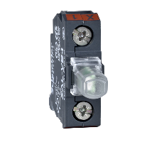 ZALVB4 - bloc de lumini pentru post de comanda - rosu - LED integral - 24 V, Schneider Electric