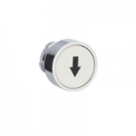 ZB2BA334C - Cap de buton, Easy Harmony XB2, metal, incastrat, alb, 22mm, cu revenire, marcat, ZB2BA334C, Schneider Electric