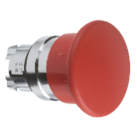 ZB4BC4 - cap de buton tip ciuperca rosu, revenire cu arc diametru 22, Schneider Electric