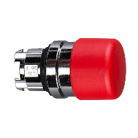 ZB4BC44 - cap de buton tip ciuperca diametru 30 rosu, revenire cu arc diametru 22, Schneider Electric