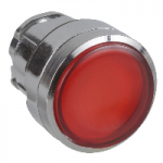 ZB4BH0483 - Cap Buton Luminos Incastrat Rosu Ã˜22 Apasa-Apasa pentru Led Integral, ZB4BH0483, Schneider Electric
