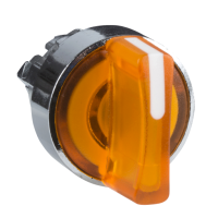 ZB4BK1253 - capac de selector iluminat portocaliu diametru  22, oprire in 2 pozitii, Schneider Electric