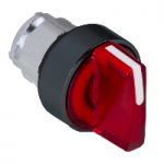 ZB4BK13437 - Cap Selector Luminos Rosu Ã˜22 3 Pozitii Fixe, ZB4BK13437, Schneider Electric