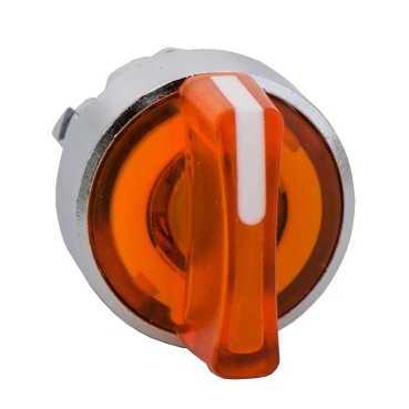 ZB4BK1353 - capac de selector iluminat portocaliu diametru  22, oprire in 3 pozitii, Schneider Electric