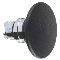 ZB4BR2 - cap de buton tip ciuperca diametru 60 negru, revenire cu arc diametru 22, Schneider Electric