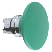 ZB4BR3 - cap de buton tip ciuperca diametru 60 verde, diametru 22, revenire cu arc, Schneider Electric